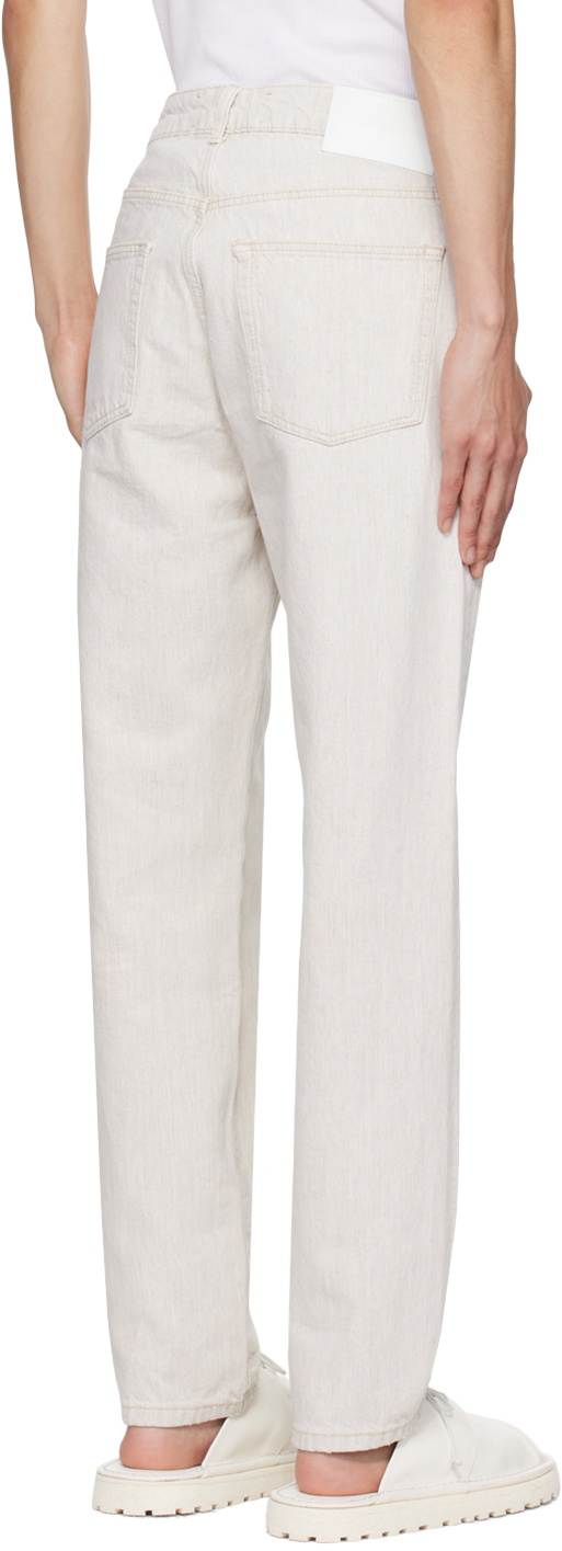 Róhe Beige Straight-Leg Jeans