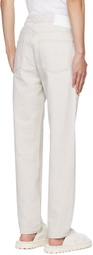 Róhe Beige Straight-Leg Jeans