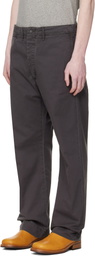 RRL Gray Herringbone Twill Field Trousers