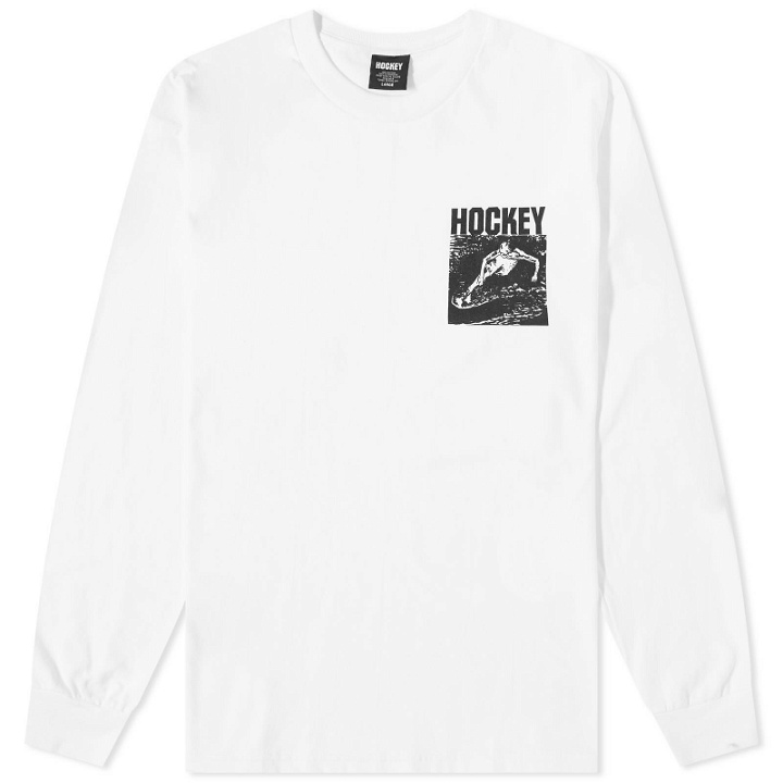 Photo: HOCKEY Men's Long Sleeve Skim T-Shirt in White