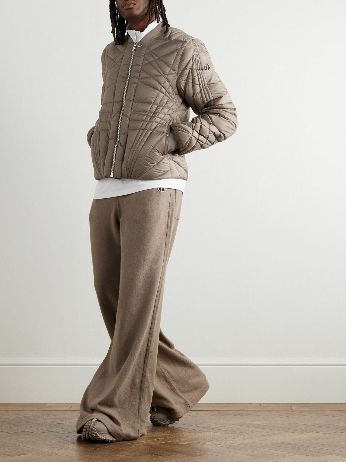 Rick Owens - Moncler Megapenta Logo-Appliquéd Quilted Shell Down