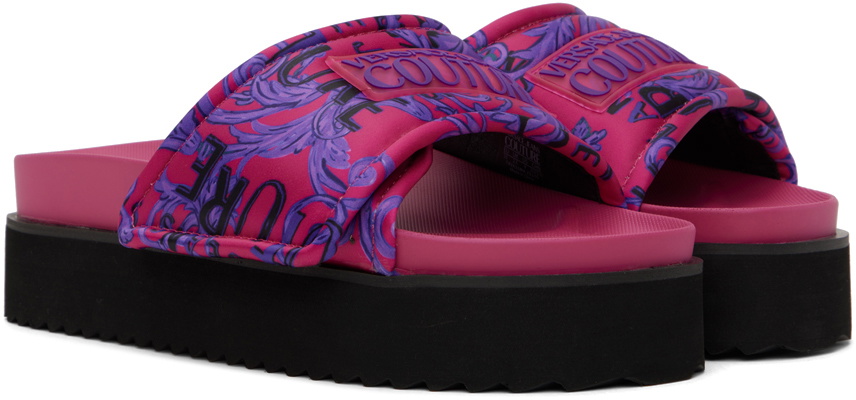 【関税&送料込】VERSACE JEANS COUTURE Sandals Pink Amazon.com: VERSACE JEANS COUTURE Hot Pink Bow Fashion