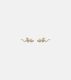 Sydney Evan Lizard 14kt gold (585/1000) stud earrings with diamonds