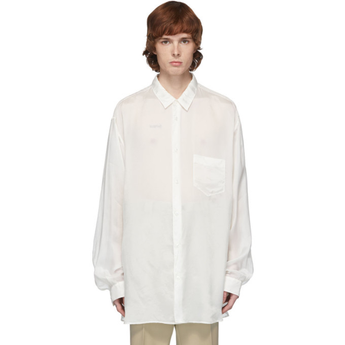 Photo: Maison Margiela Off-White Cupro Shirt