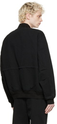 Acne Studios Black Organic Cotton Bomber Jacket