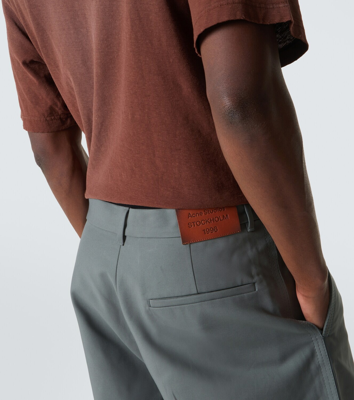 Acne Studios Cotton satin wide-leg pants Acne Studios