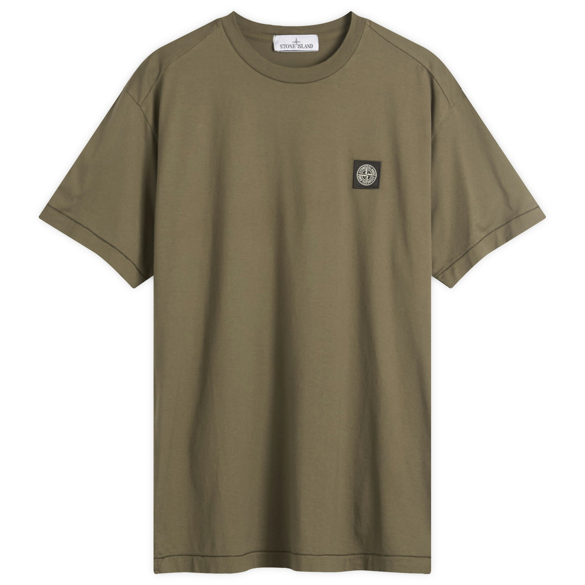 ★STONE ★ Logo Patch Garment Dyed Short Sleeve T-Shir Stone Island - Logo-Appliquéd Garment-Dyed Cotton-Jersey T