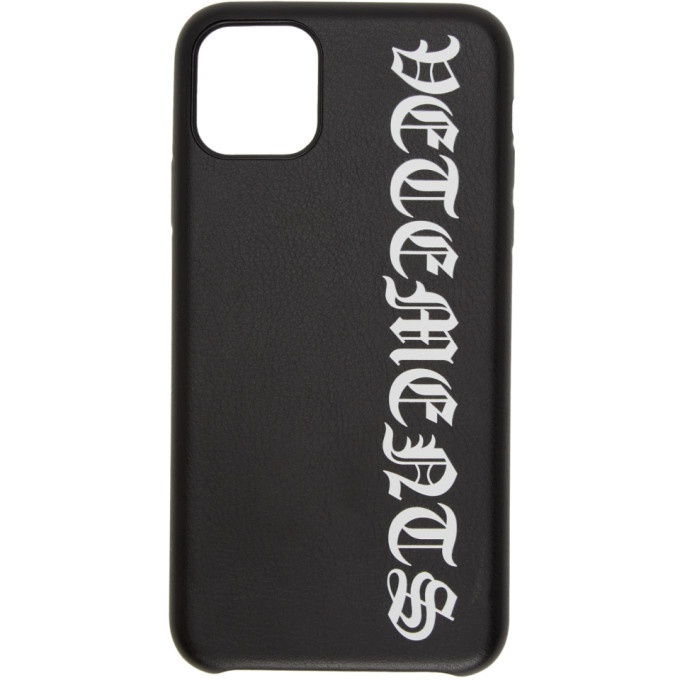 Photo: VETEMENTS Black Gothic Logo iPhone 11 Pro Max Case