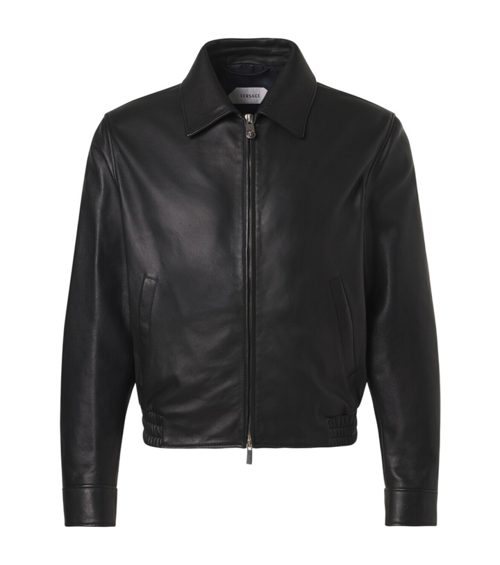 Photo: Versace Leather blouson jacket
