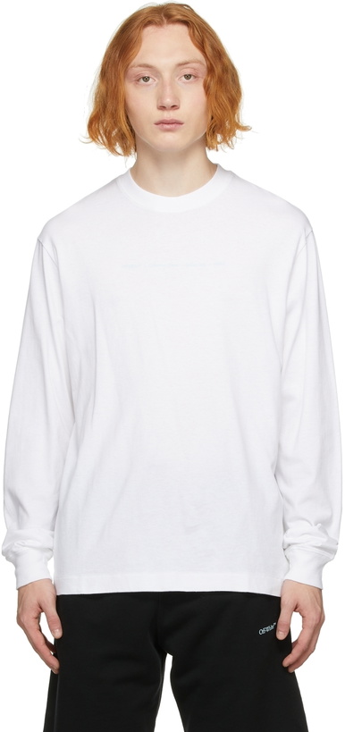 Photo: Off-White White Marker Long Sleeve T-Shirt