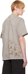 WOOYOUNGMI Gray Faded Flower T-shirt