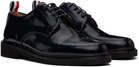 Thom Browne Black Calf Leather Uniform Derbys