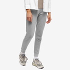 Maison Kitsuné Women's Tricolour Fox Patch Classic Jog Pant in Grey Melange