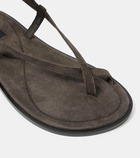 A. Emery Elliot suede thong sandals