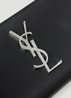 Logo Plaque Wallet in Black