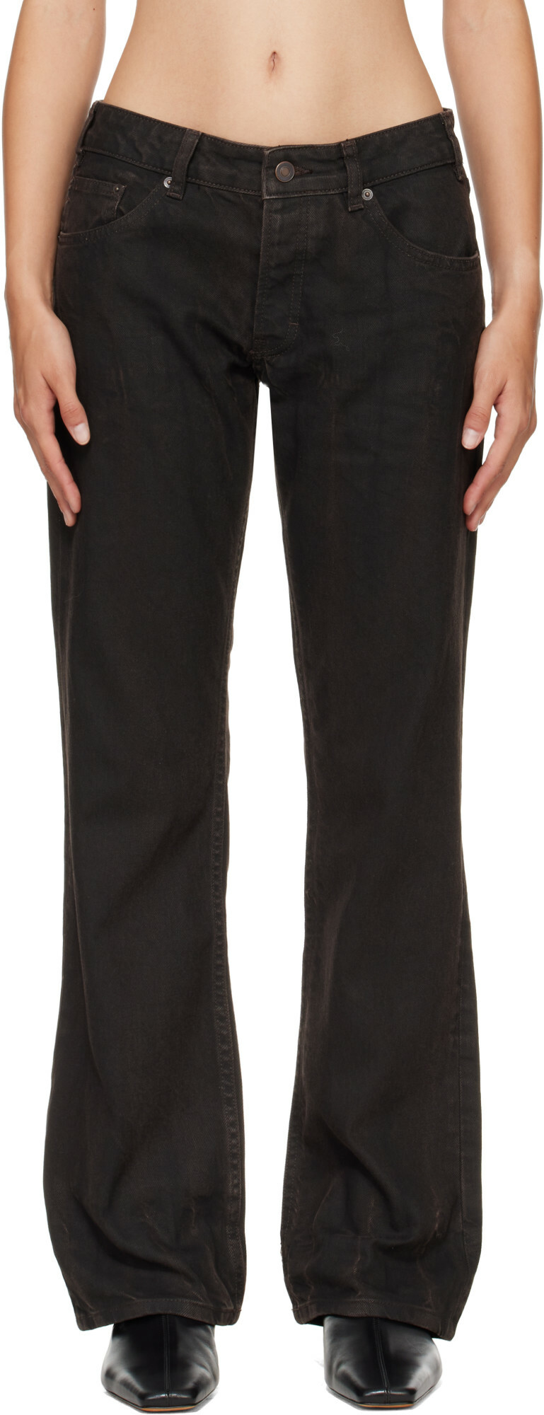 JEANERICA Brown Kyoto Droit Jeans
