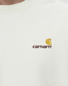 Carhartt Wip American Script Sweat White - Mens - Sweatshirts