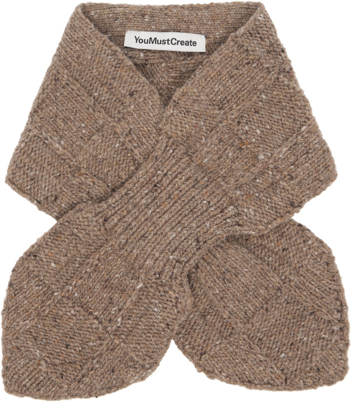 YMC Taupe Slot Scarf