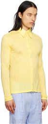 Carlota Barrera Yellow Buttoned Shirt