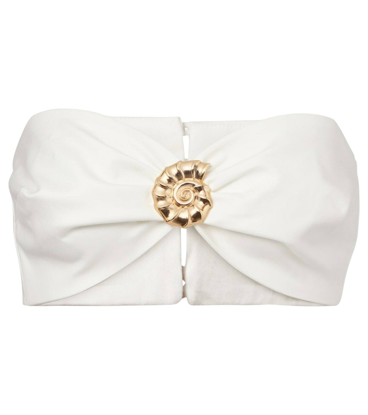 Adriana Degreas Printed tie-detail silk crop top Adriana Degreas