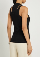 Armarium Filippa Layered Ribbed Cotton Tank Black
