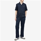 Fred Perry Men's Pique Short Sleeve Vacation Shirt in Navy