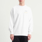 Unlikely Dry Goods Men's Team Logo Long Sleeve T-Shirt in White