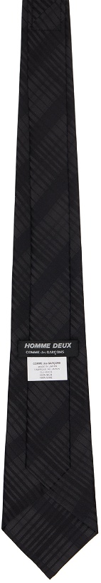 Photo: Comme des Garçons Homme Deux Black Stripe Tie