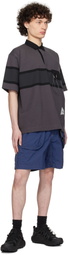and wander Blue Gramicci Edition Brushed Nylon Shorts
