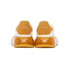 Alexander McQueen White and Orange Oversized Sneakers