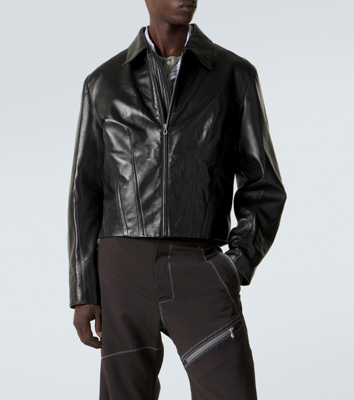 Kiko Kostadinov Lur leather jacket