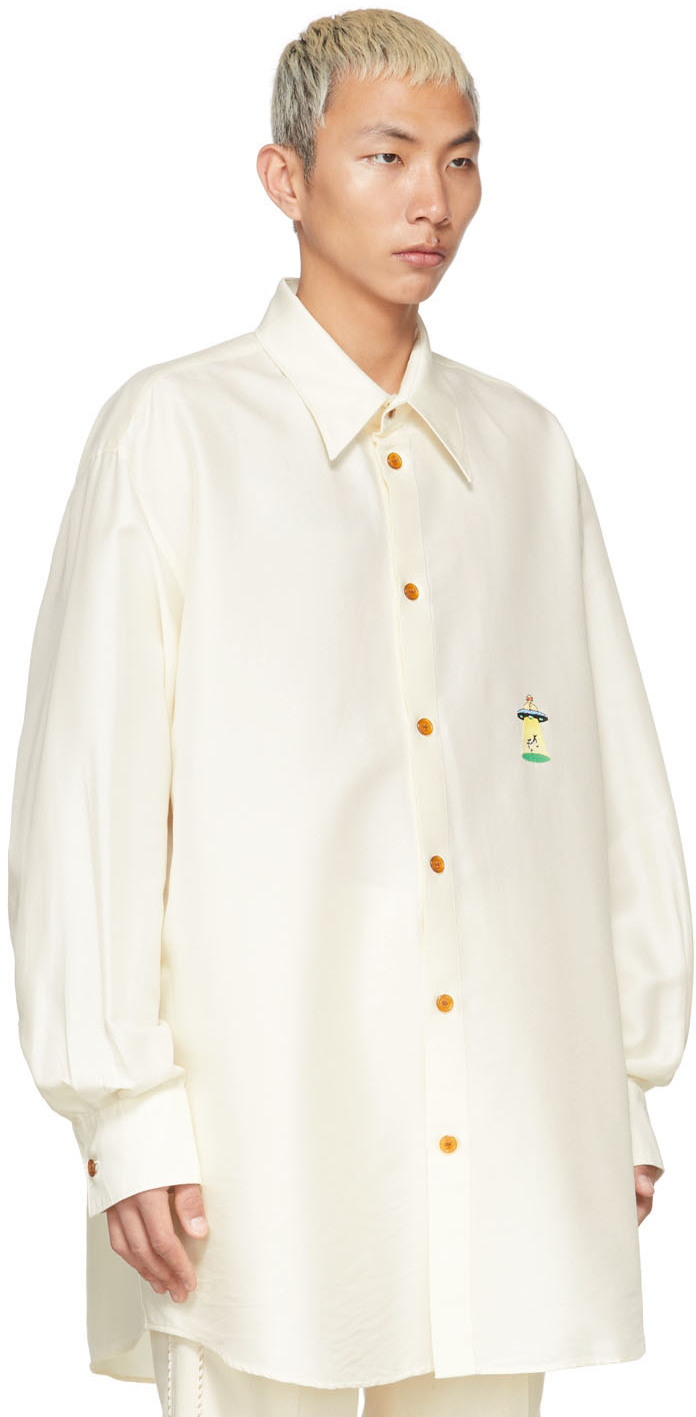 Doublet Off-White Milk Fibre Shirt Doublet