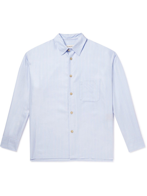 Photo: A Kind Of Guise - Gusto Striped Lyocell Shirt - Blue