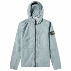 Stone Island Men's Supima Cotton Twill Stretch Hooded Jacket in Sky Blue