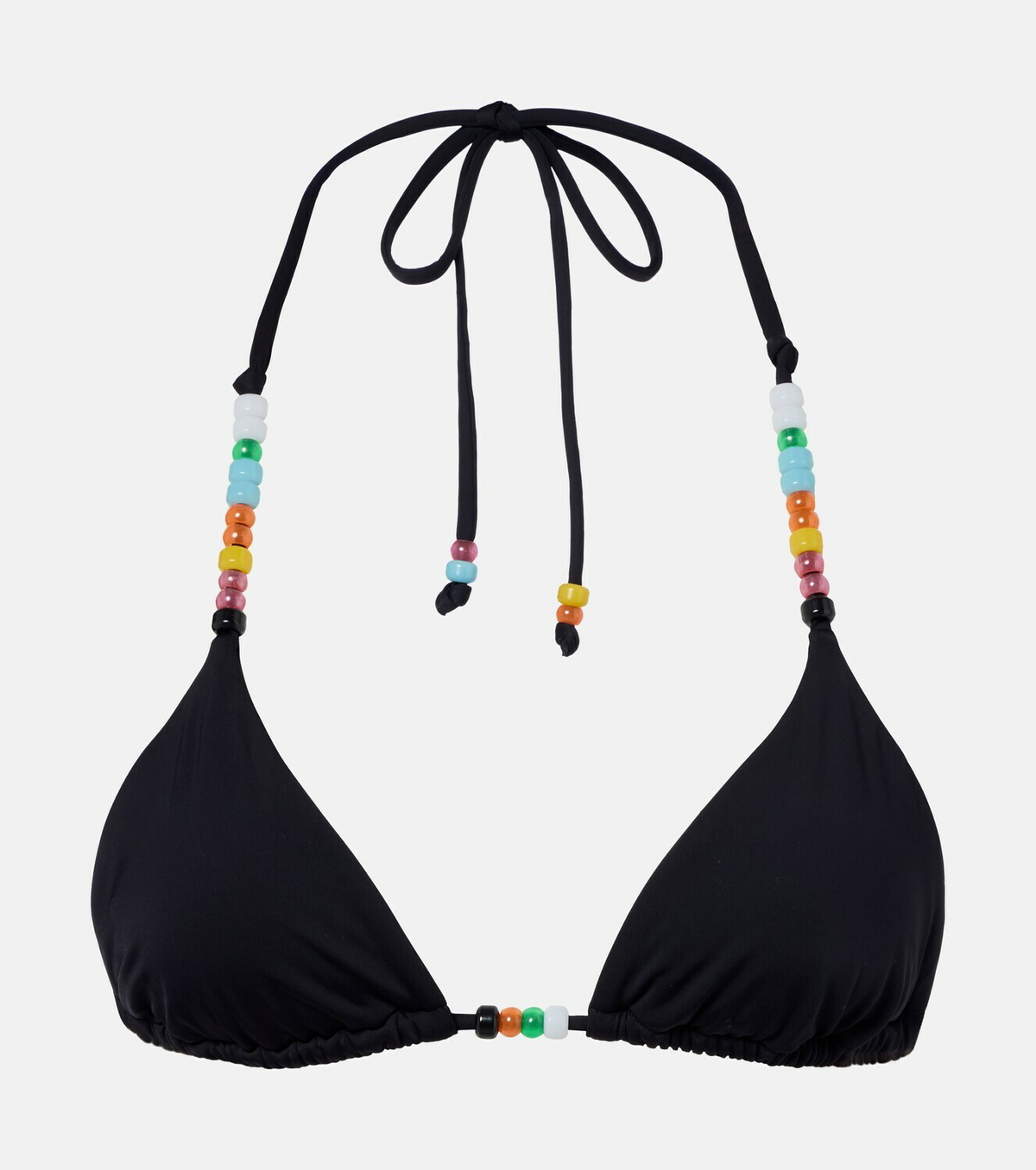 Staud Lido beaded bikini top