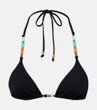 Staud Lido beaded bikini top