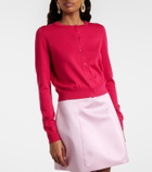 Carolina Herrera Cropped silk and cotton cardigan