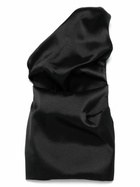 Marques'Almeida Satin Draped Mini Dress