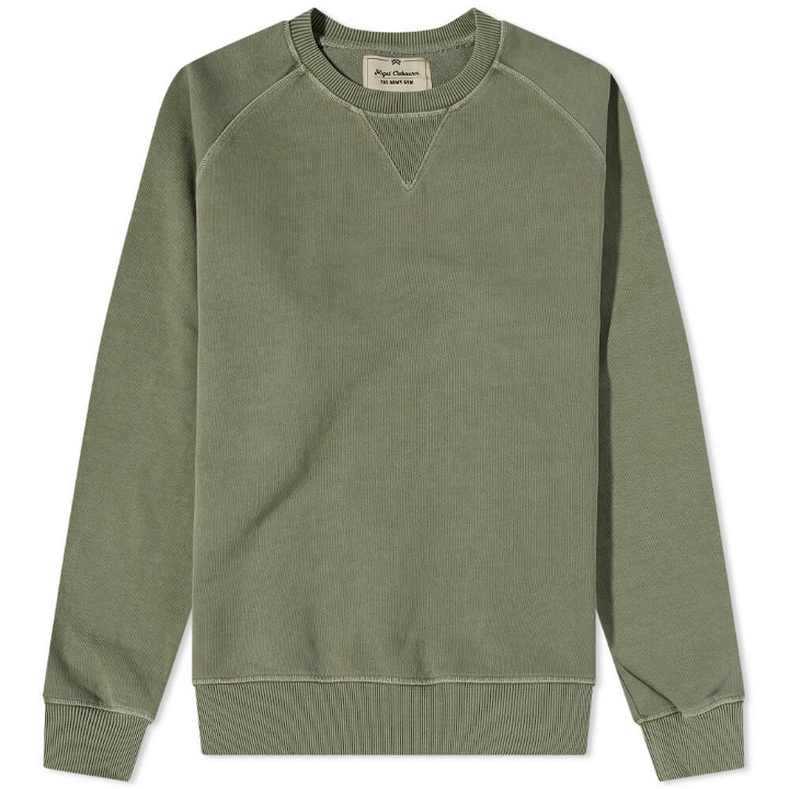 Photo: Nigel Cabourn Men's Embroidered Arrow Crew Sweat in Us Army