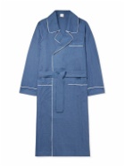 Loretta Caponi - Belted Linen Robe - Blue