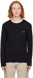 Hugo Three-Pack Black Long Sleeve T-Shirts