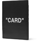 Off-White - Printed Leather Cardholder - Black