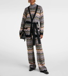 Missoni Zigzag belted cardigan