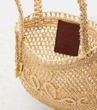 Chloé Summer Banana Small raffia tote bag
