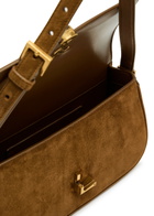 Saint Laurent Solferino Suede Shoulder bag - Brown - One Size