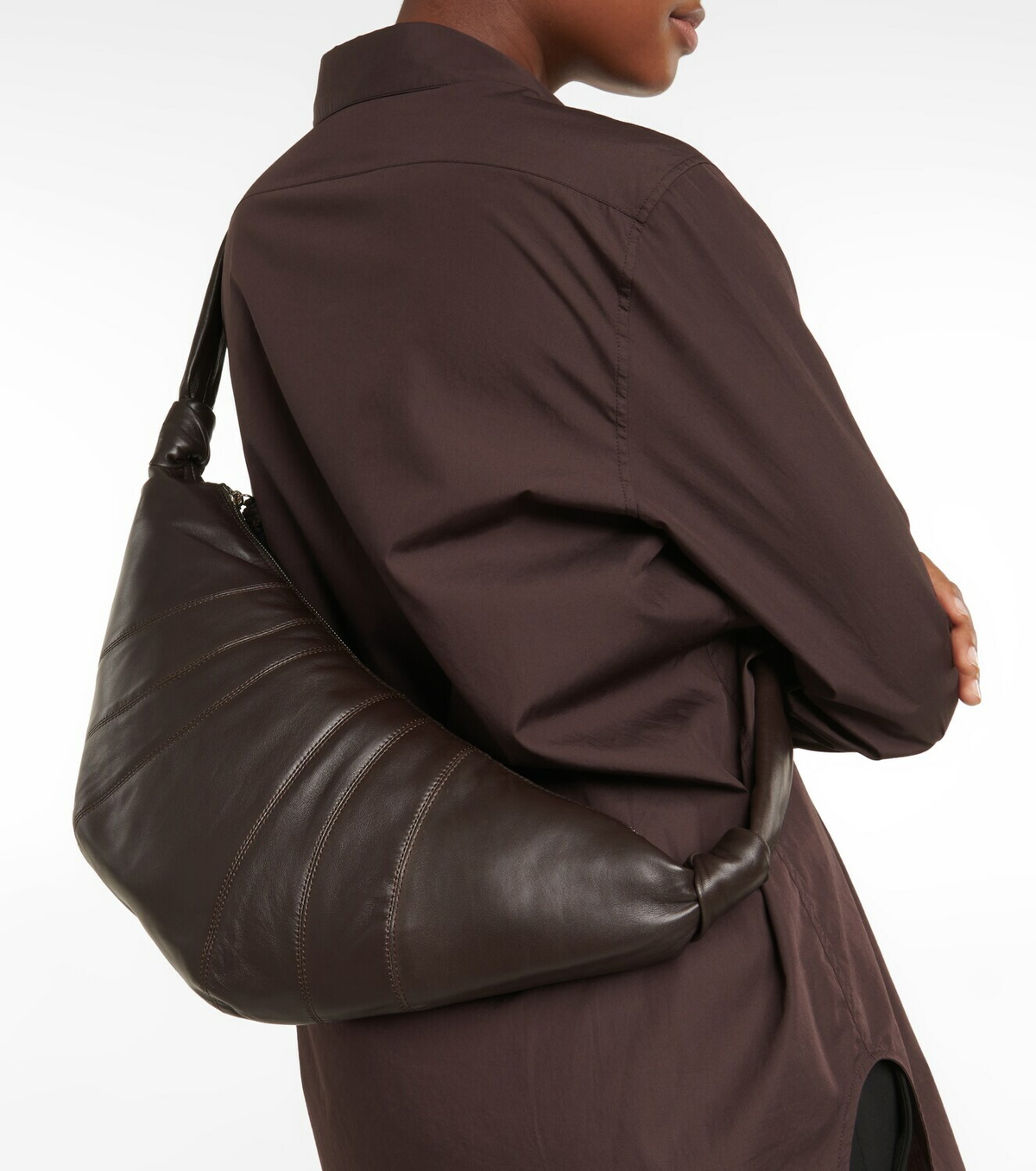 Lemaire Croissant leather shoulder bag Lemaire