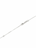 Suzanne Kalan 18K White Gold Mini Dogtag Diamond Necklace