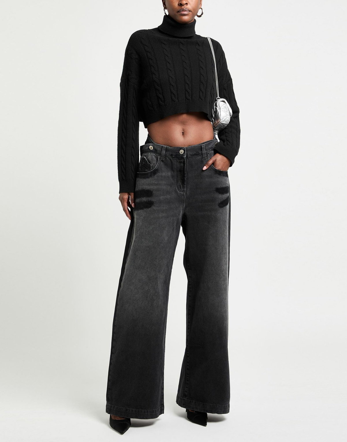 The Attico Womens Jeans in Black