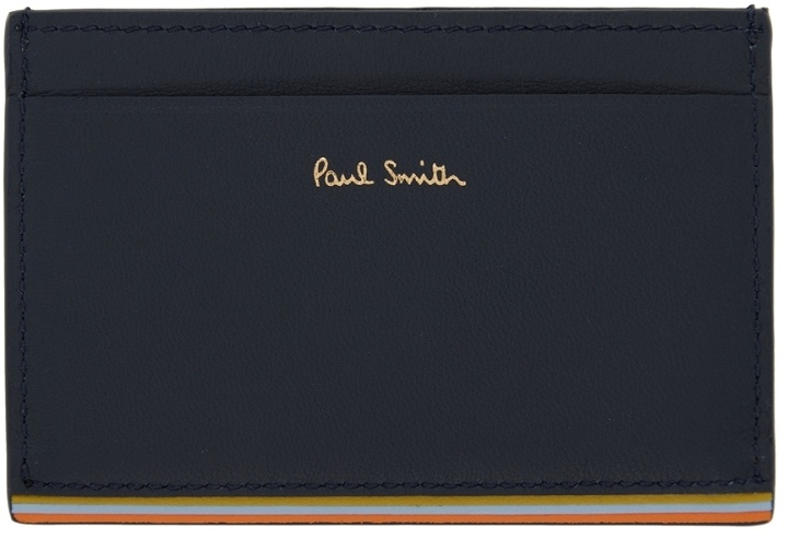 Photo: Paul Smith Navy Leather Card Holder