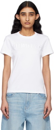 Helmut Lang White Slim Logo T-shirt